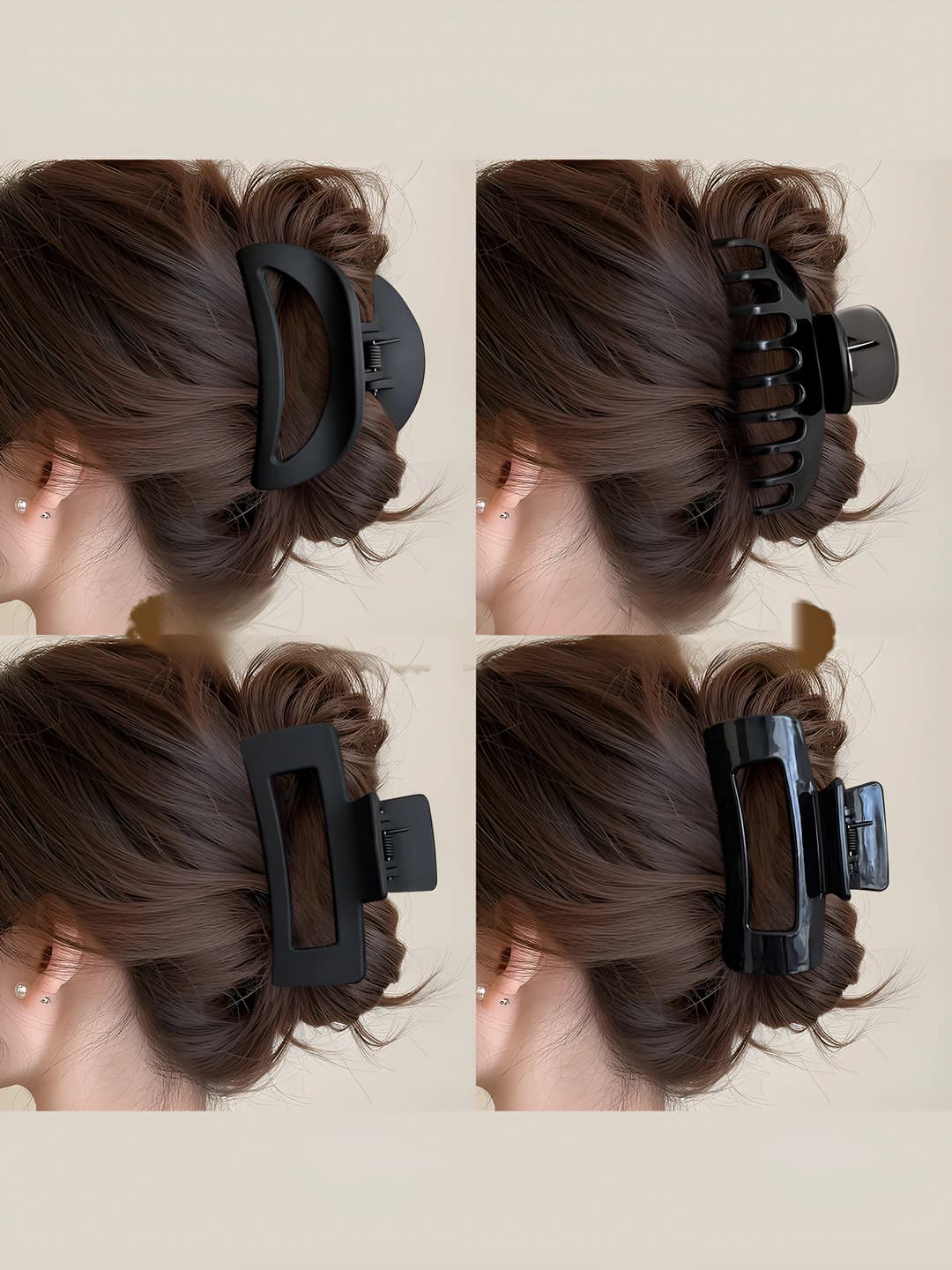 Women's soft silicone hair clip 2026, non-pressing, for back of head