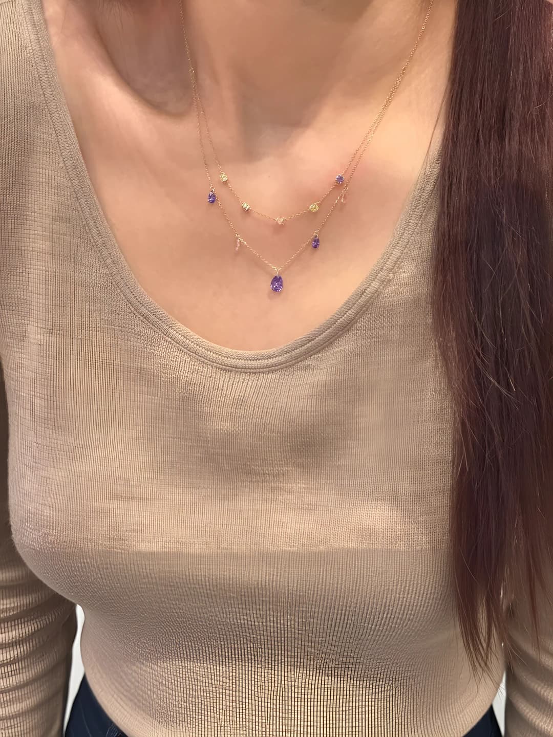 Necklace - Gold - Multicolour