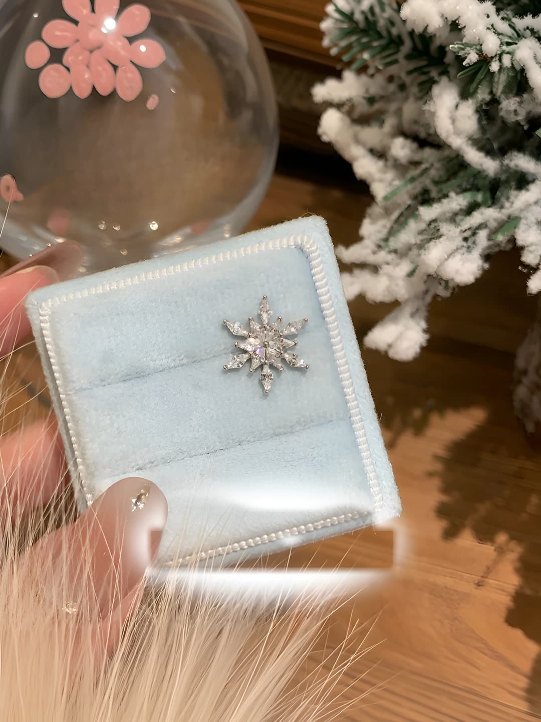 A99490 large snowflake earring 1 pc