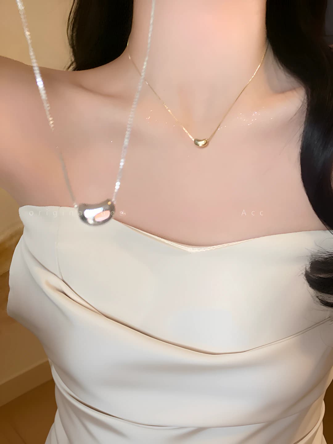 Women's pendants: titanium steel pendant, geometric shape, light luxury style, 2026