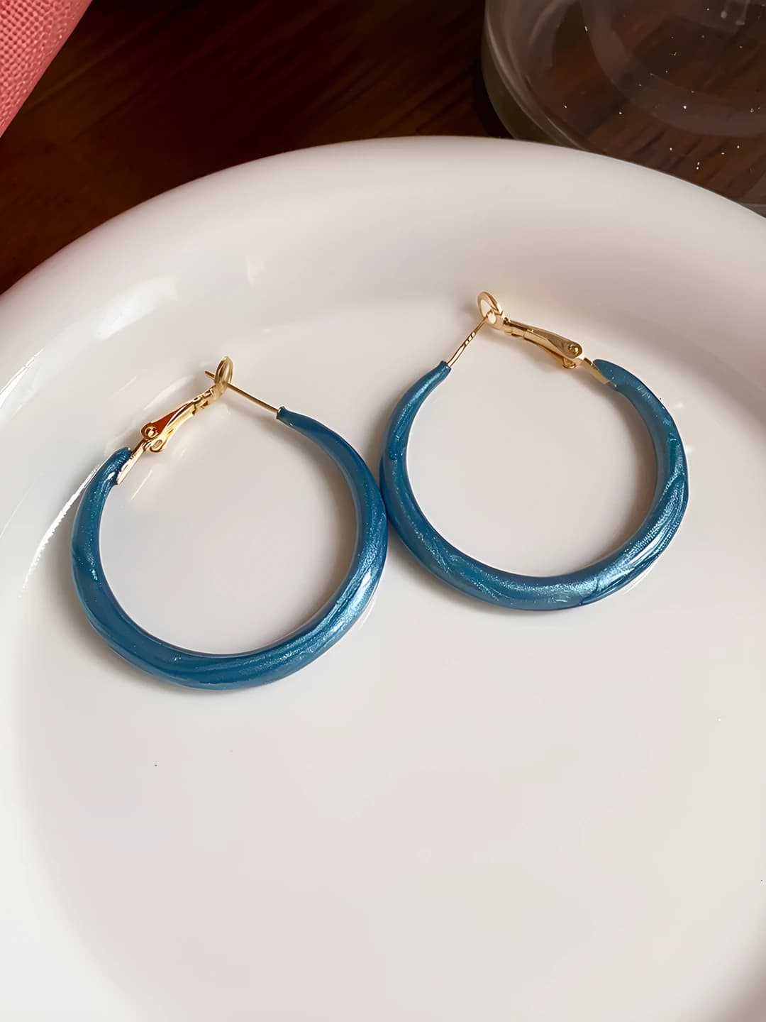 2 Quloq halqasi - Ko'k - Yopiq - Diametri 38mm