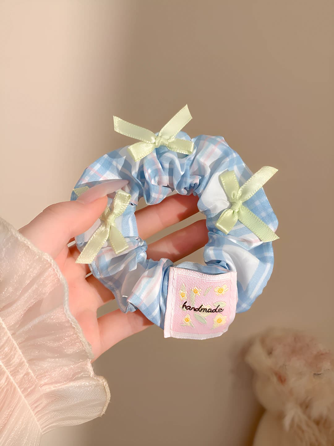 6# Sweet plaid blue 11 cm