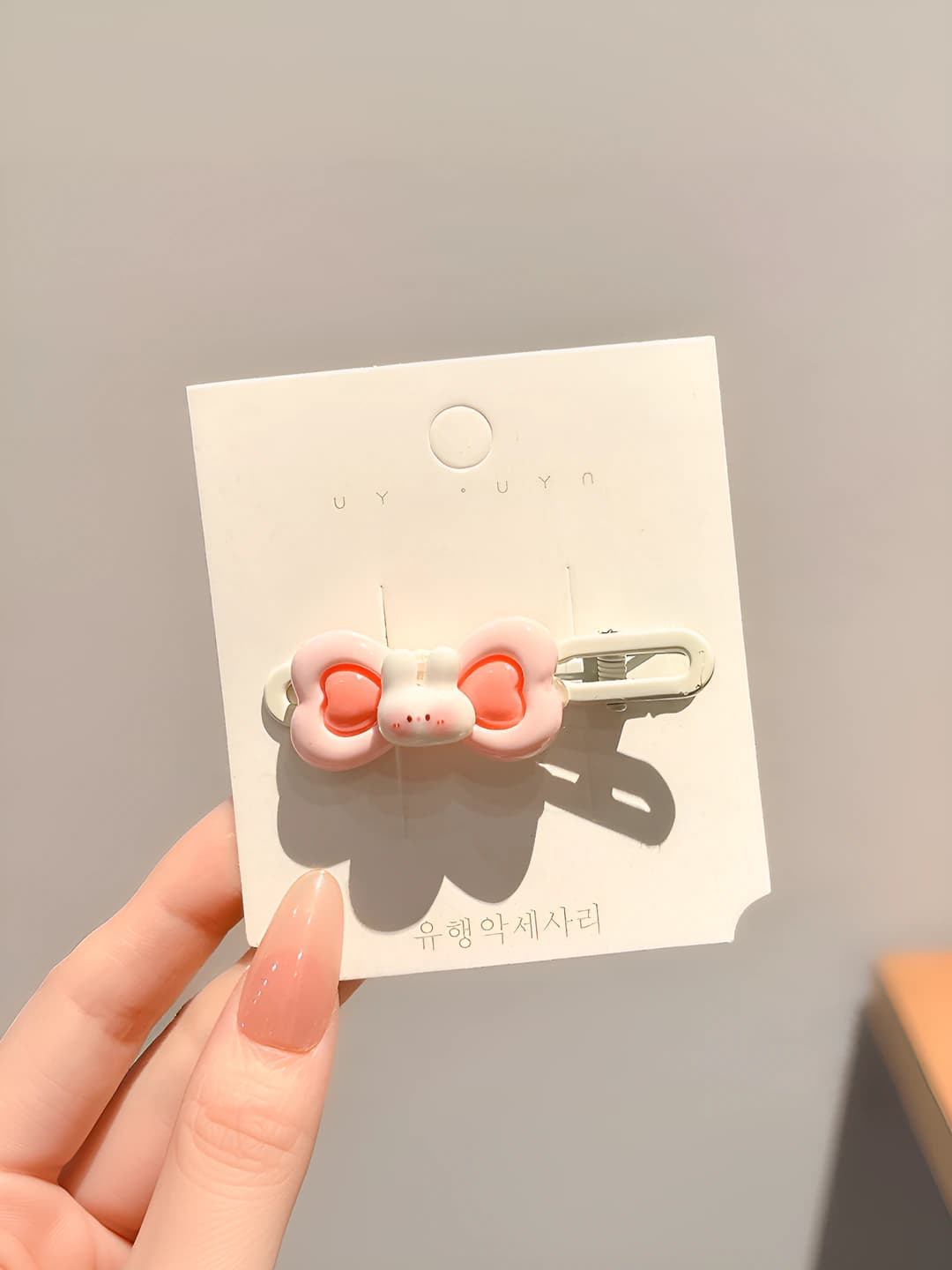 6# Rabbit hair clip - 6 cm