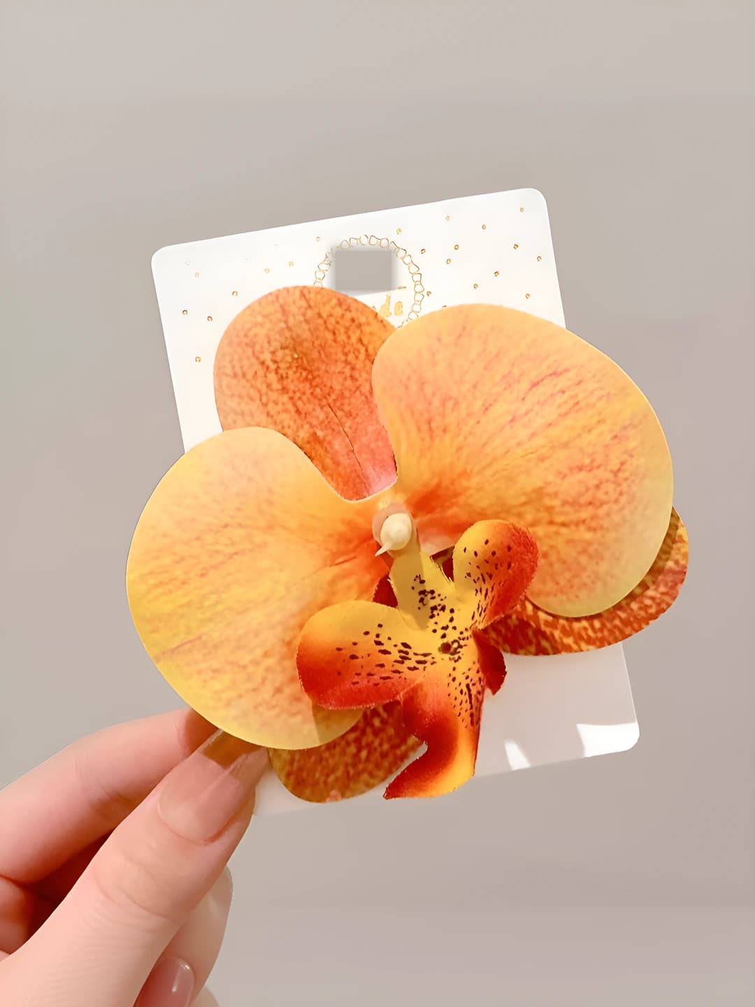 2# Orange-yellow 3D phalaenopsis