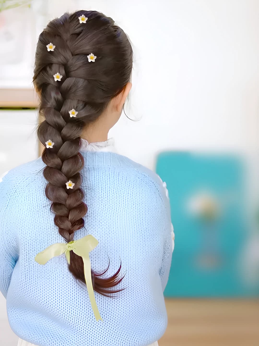 6# Лилия бело-жёлтый 10 шт 1.5 см