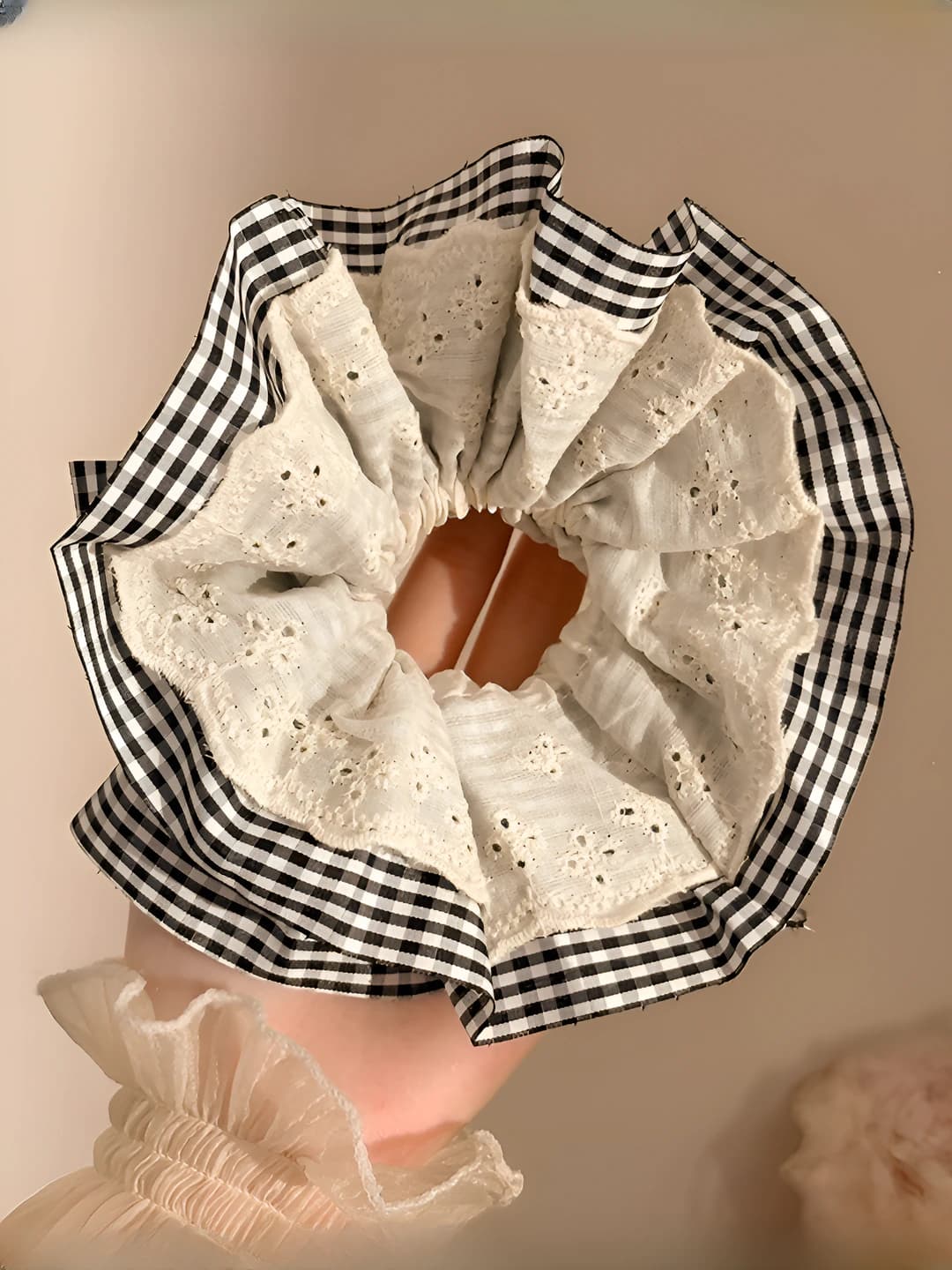 Plaid lace ~13 cm