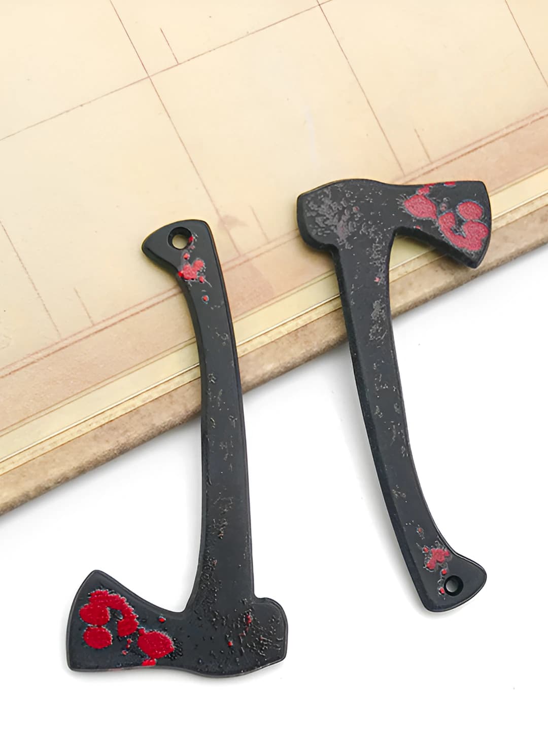 1 pc acrylic bloody axe - 1g - 24x50mm - 16983