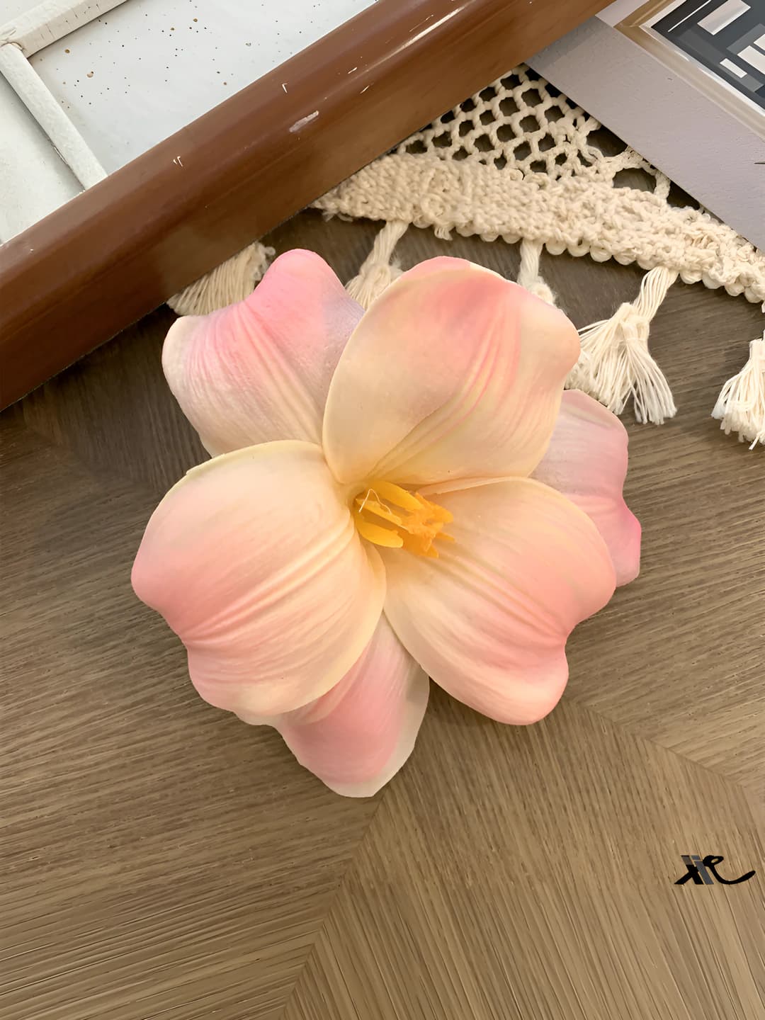 4# Tulpan side clip [Orange-pink]