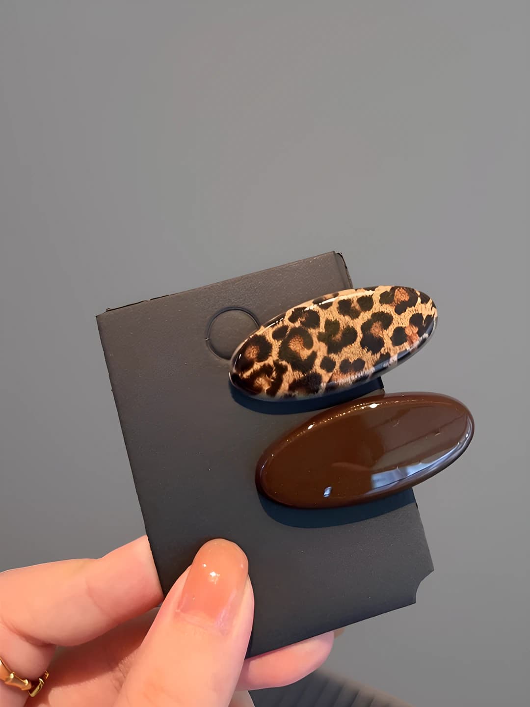 2# Кофейный леопард 2 шт - 4cm