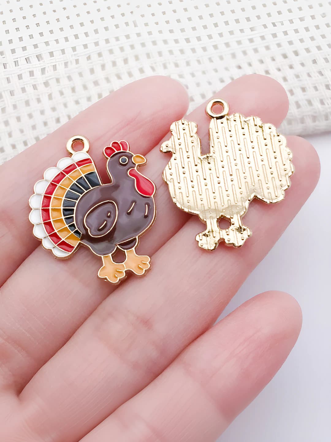 Jigarrang, 27x22x2mm