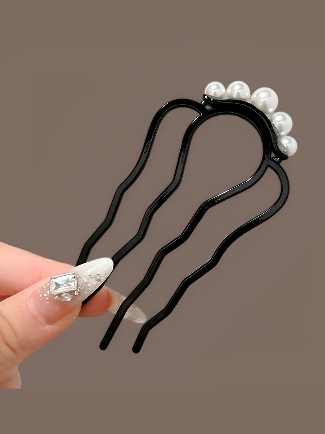 4# Black small 5 pearls