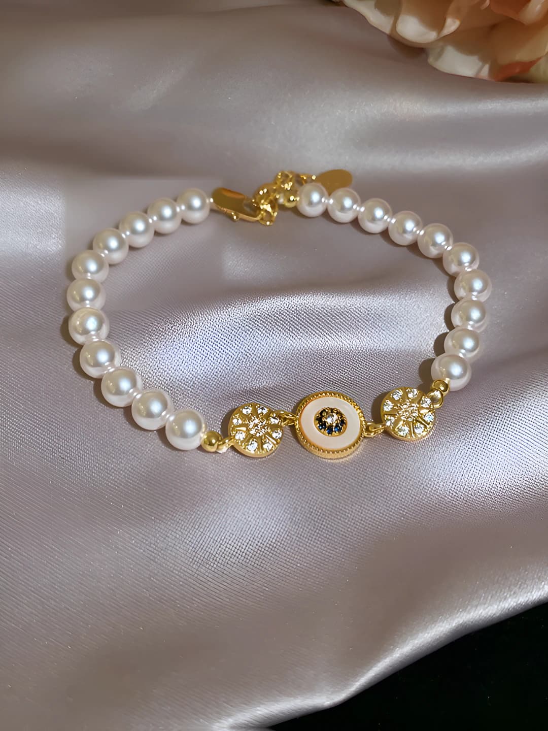49# Bracelet - Gold - Pink (Gold plated)