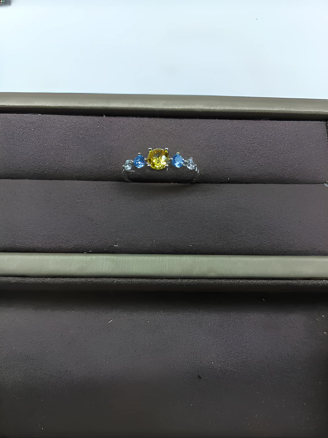 Ring - Silver - Yellow - Blue