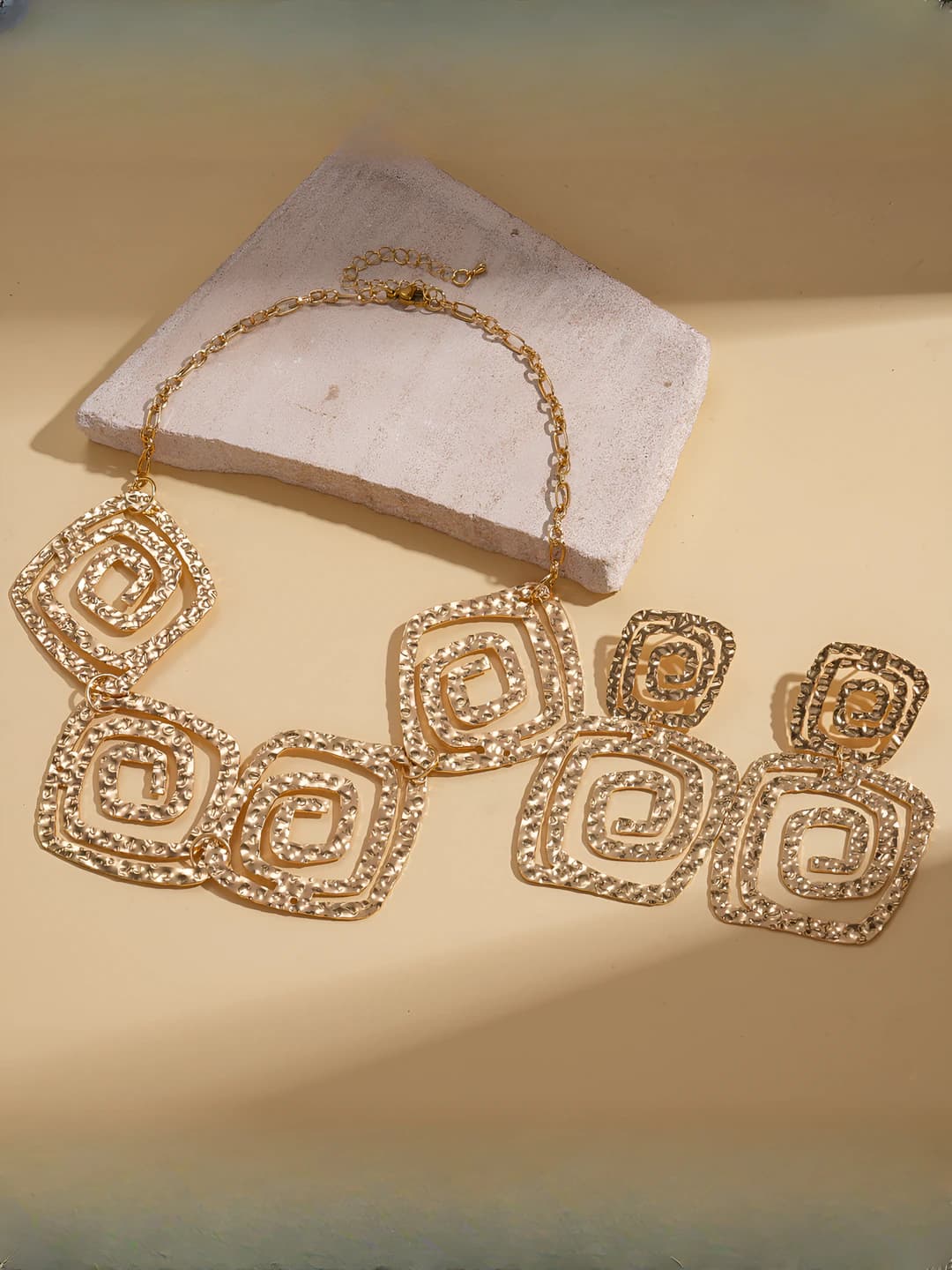 Necklace - gold - eco (2 pcs)