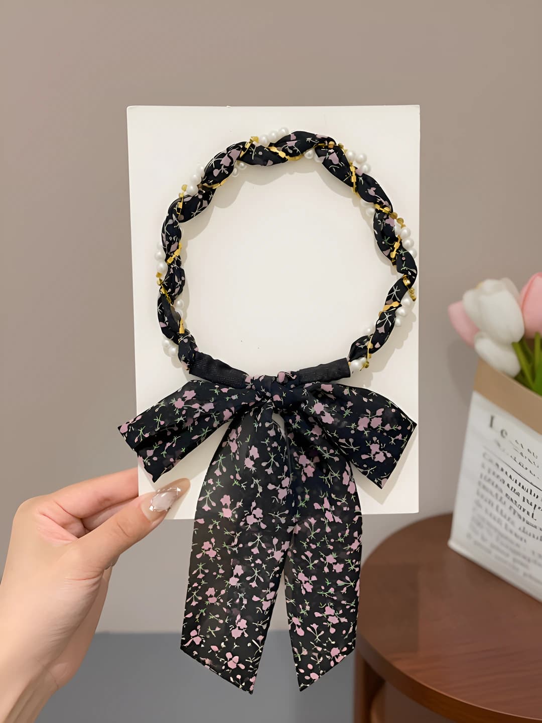 3# Black floral