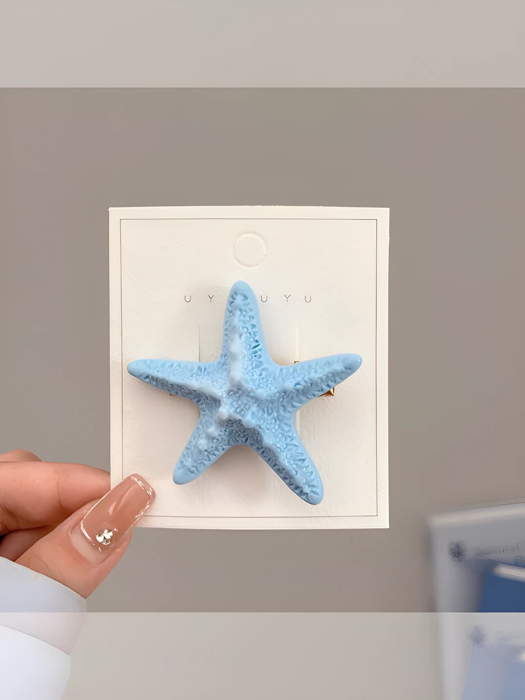1# Starfish, blue, 5.5 cm
