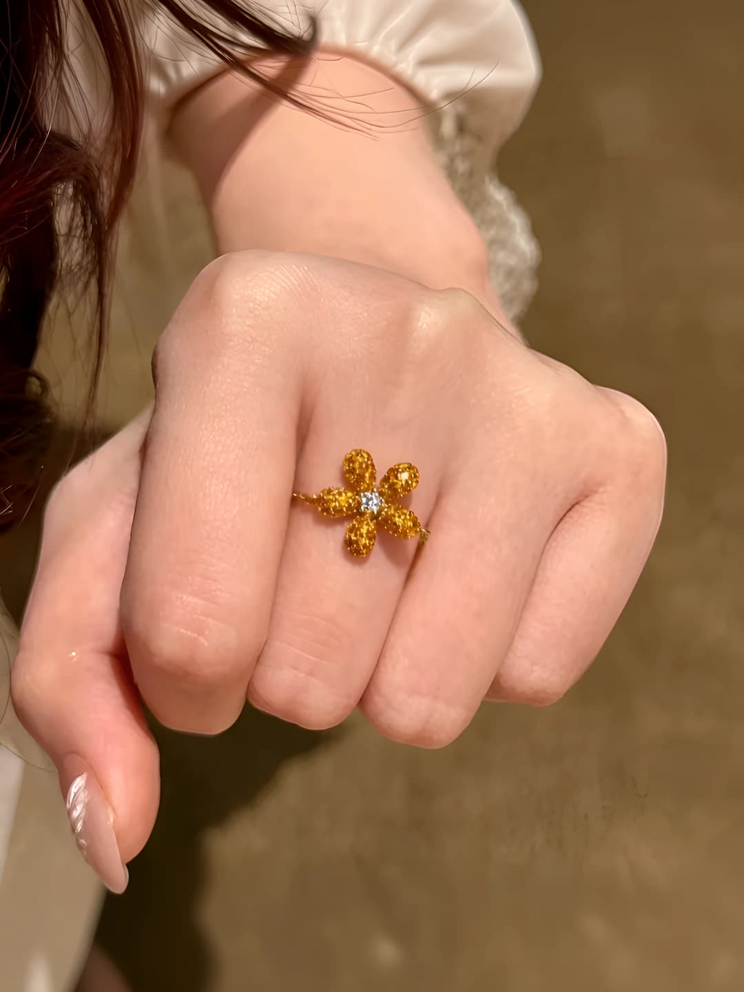 6# Ring - Yellow diamond
