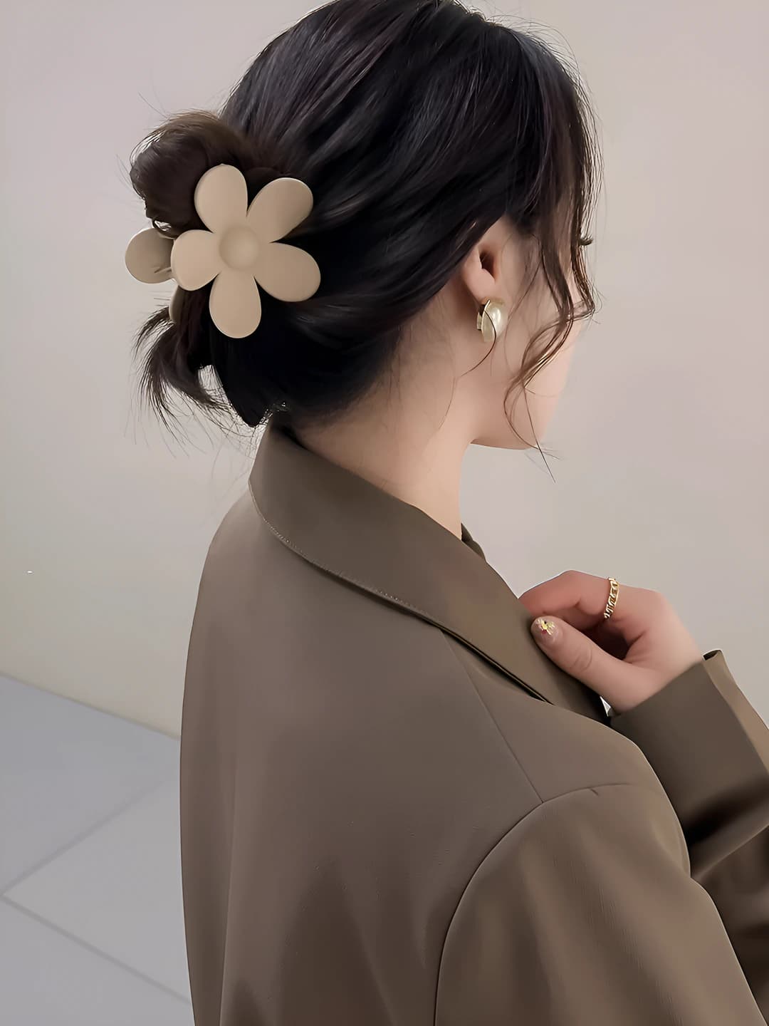 4# Beige-Flower 8cm