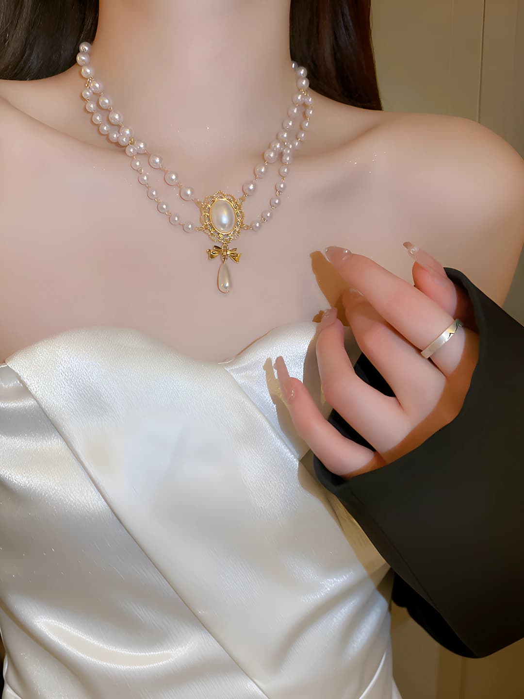 19# Necklace - Alloy - White