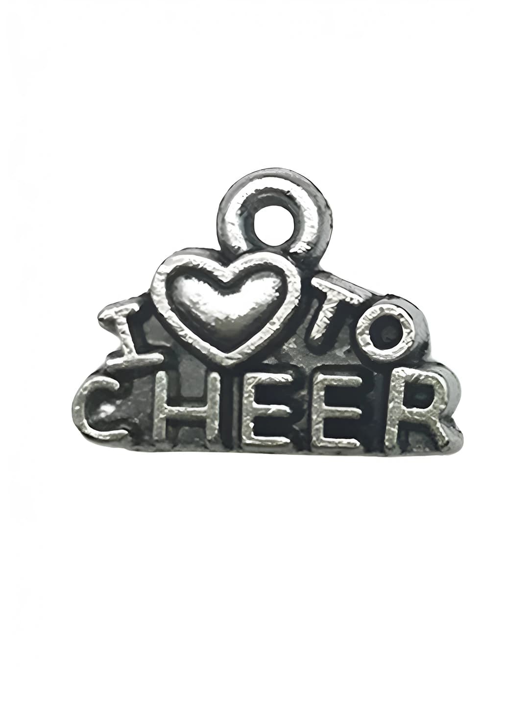 1 dona 'Men sportni sevaman' harflari 13x10mm-0.8g
