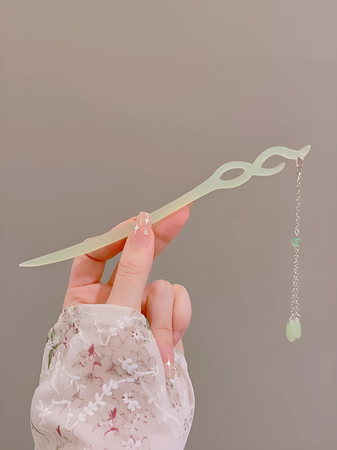 44# Green long tassel style