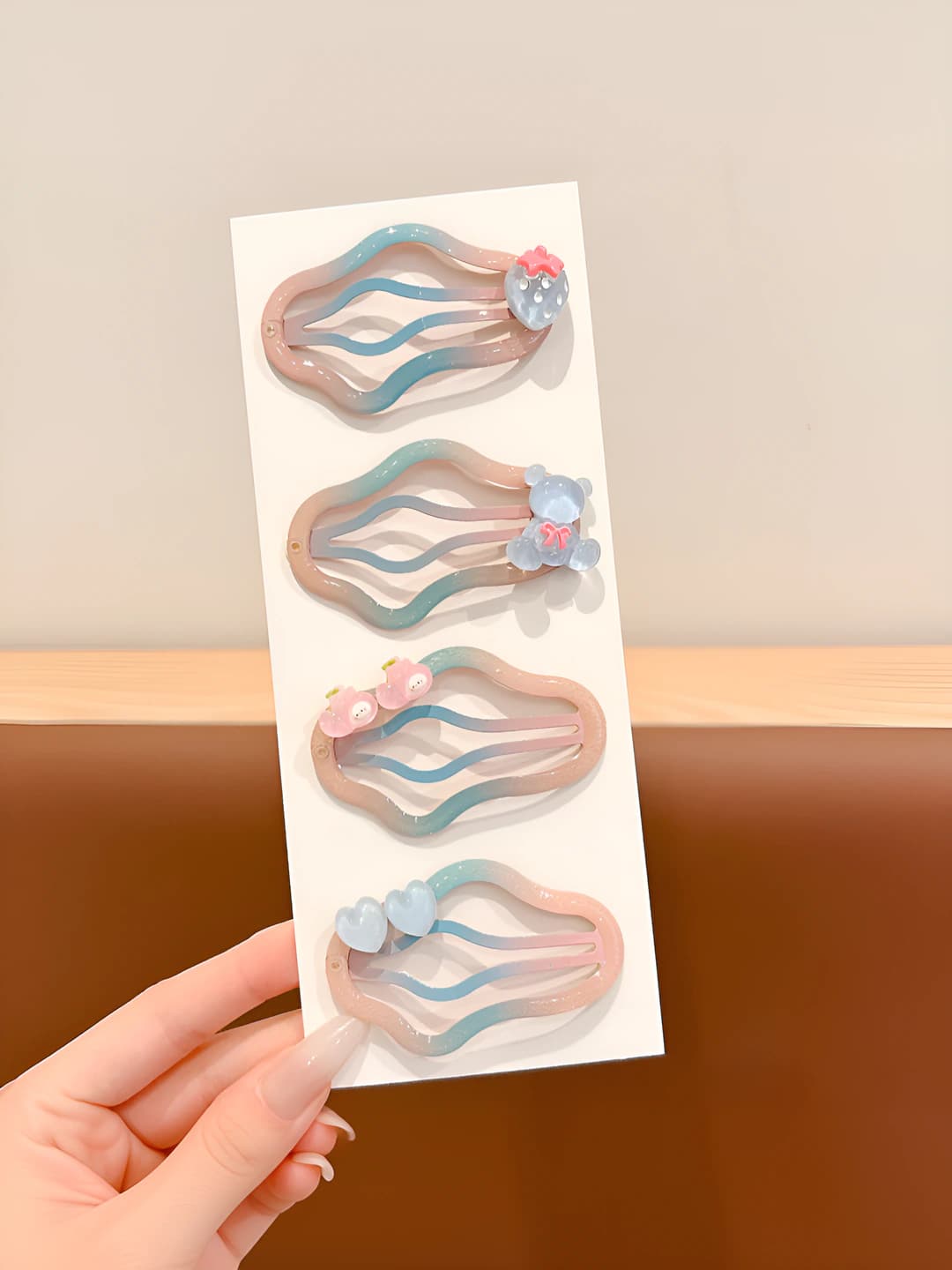 2# Sunset pink, 4 pcs, length 7 cm