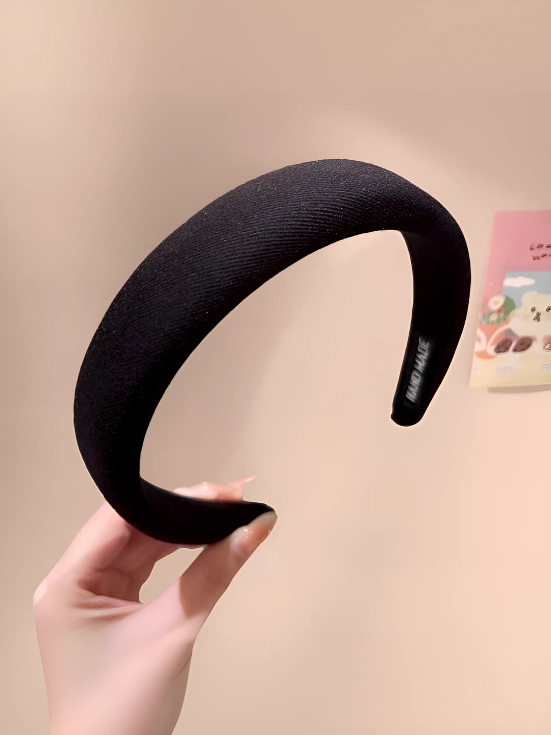 5# Black foam headband