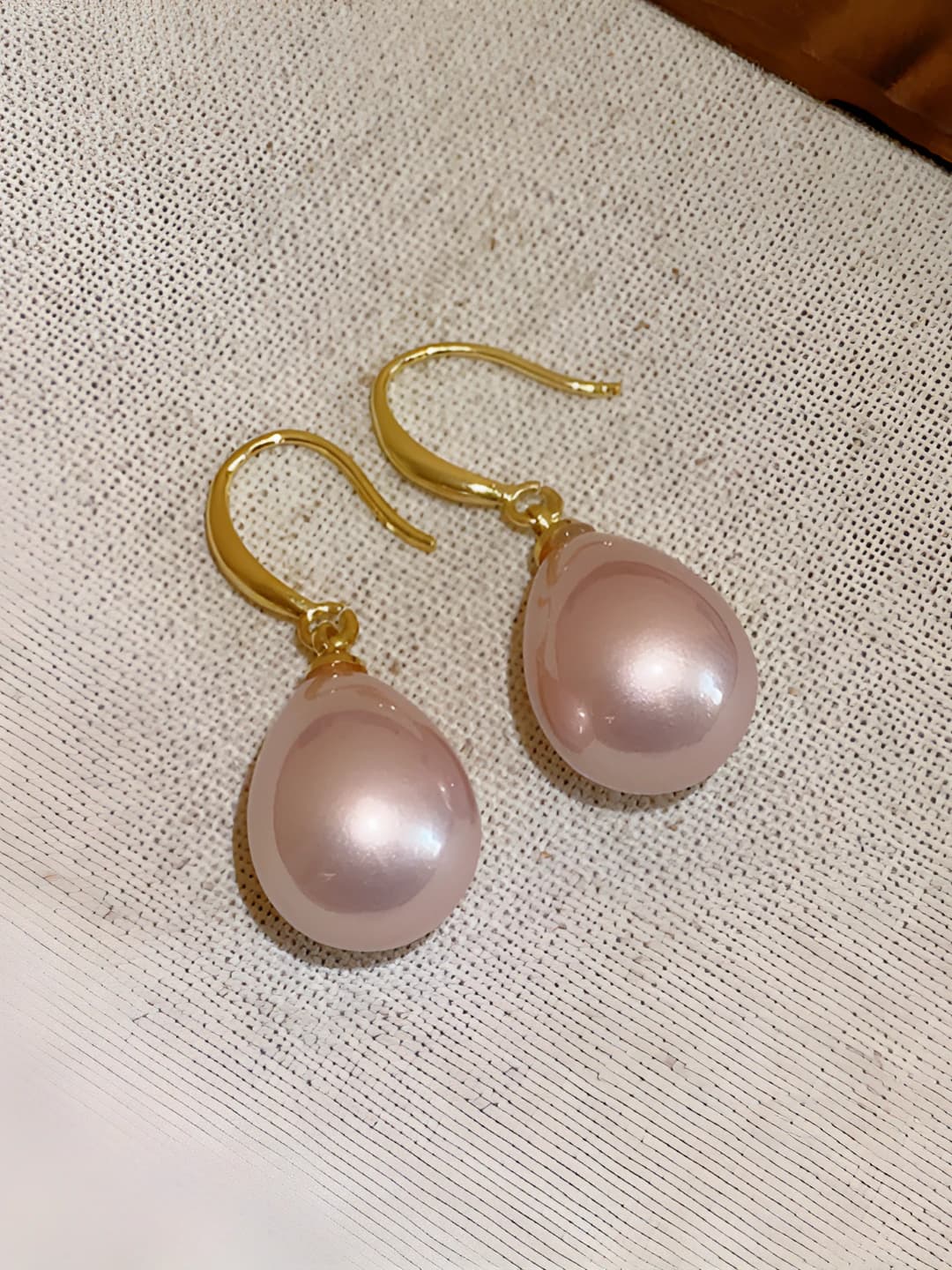 65# Ear hook - Gold - Pink - Large