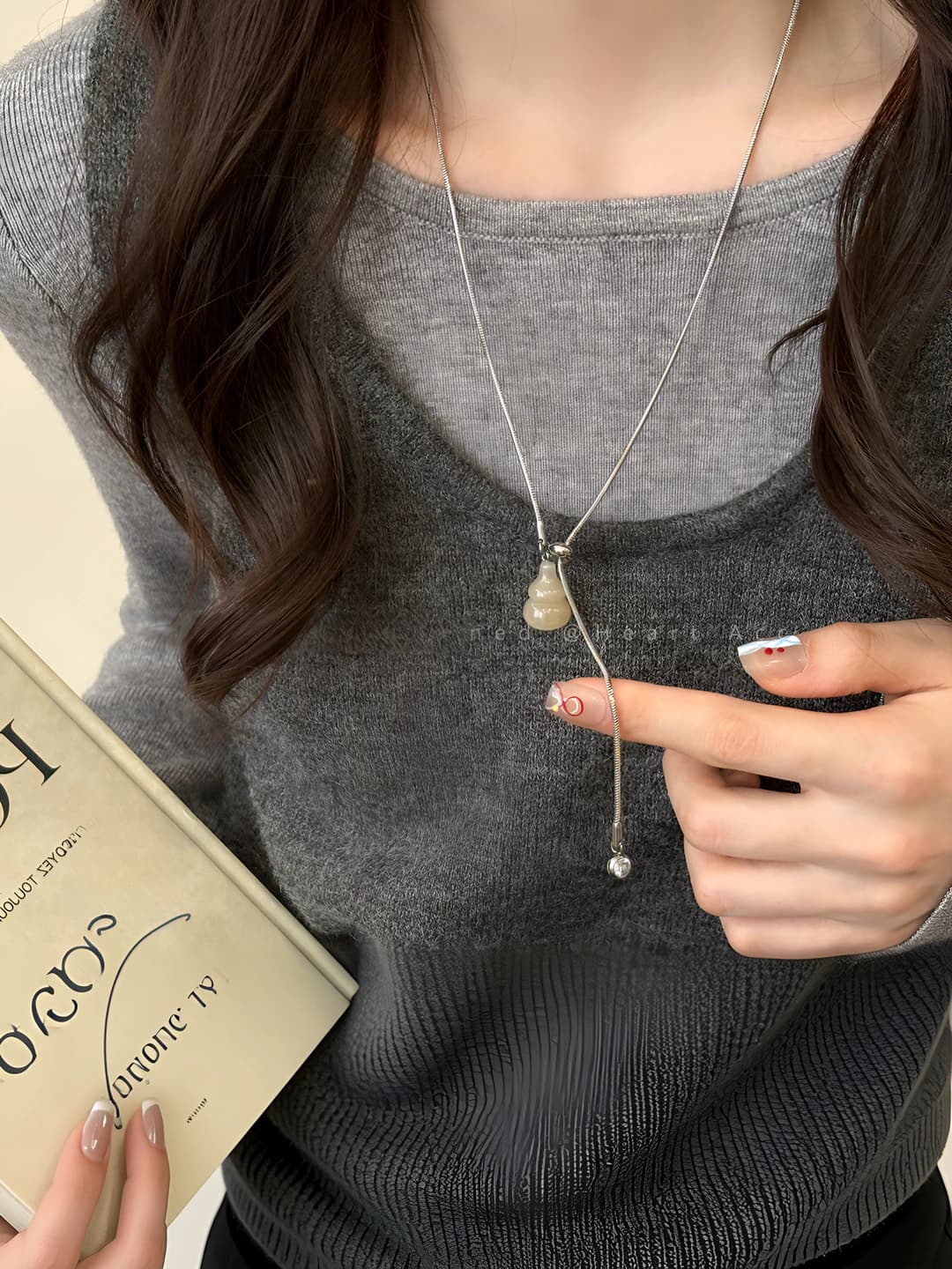 Yellow Jade Gourd Necklace-Adjustable