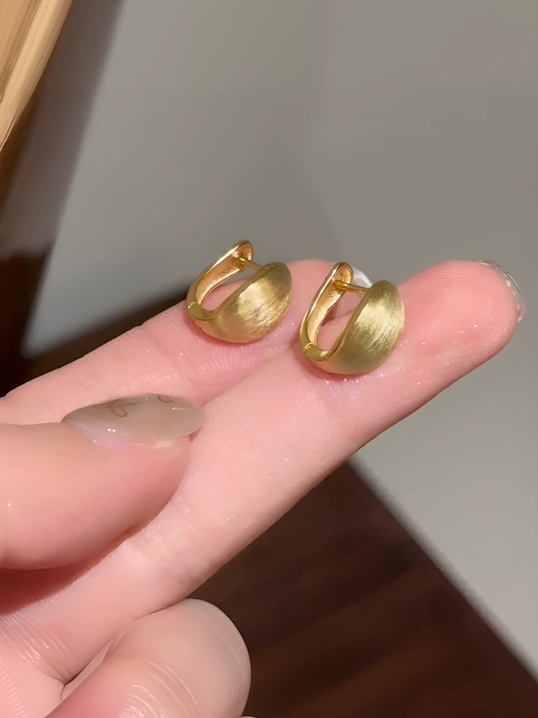 Geometric circle earrings