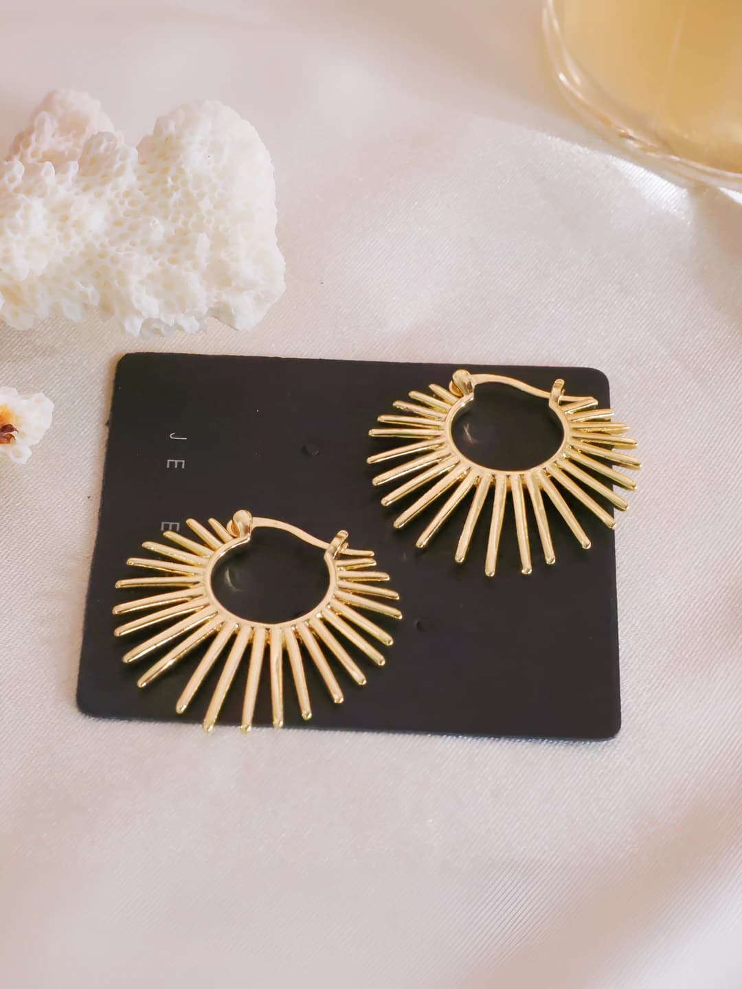Gold sunflower pair