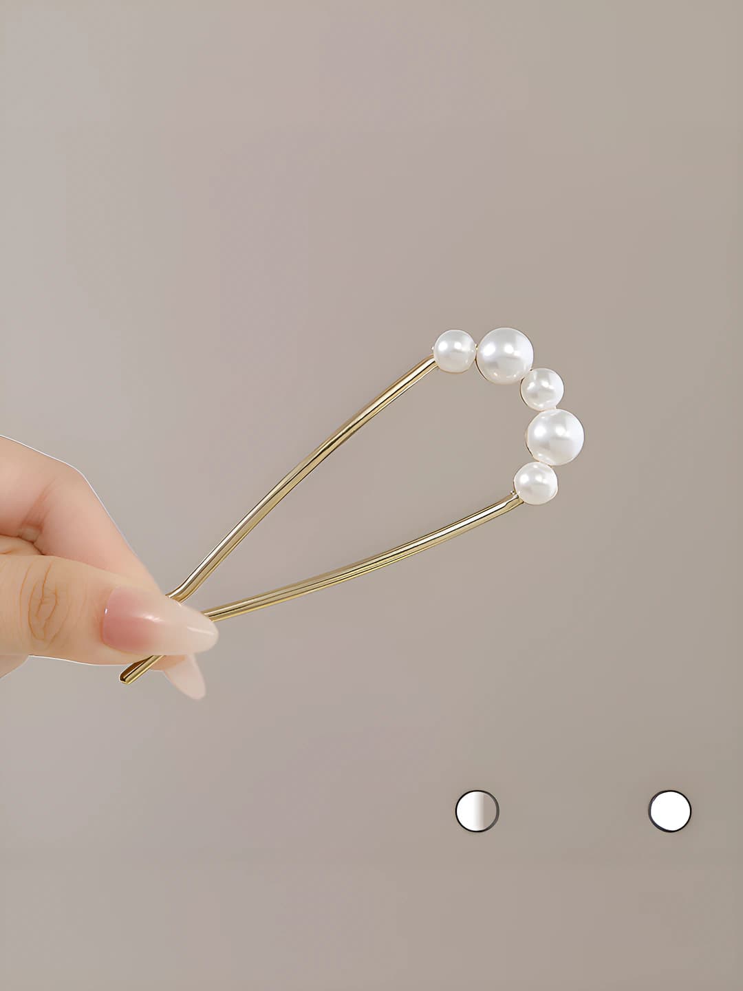 Пять жемчужин шпилька - золото