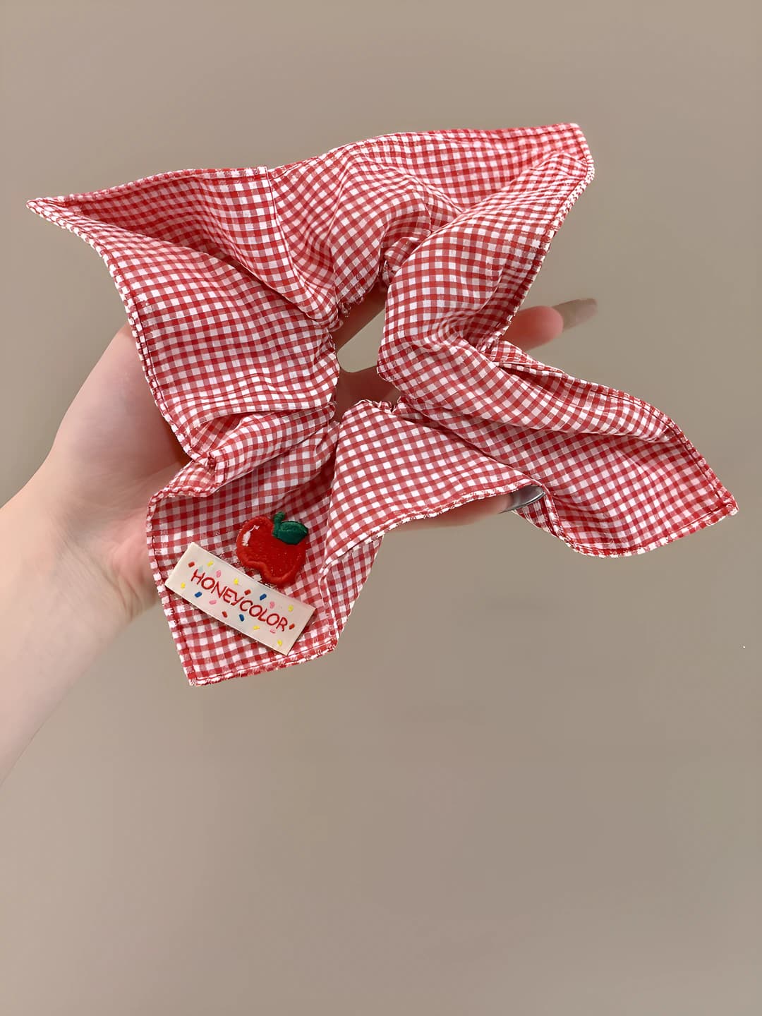 1# Красный клетчатый квадрат 21*22 см