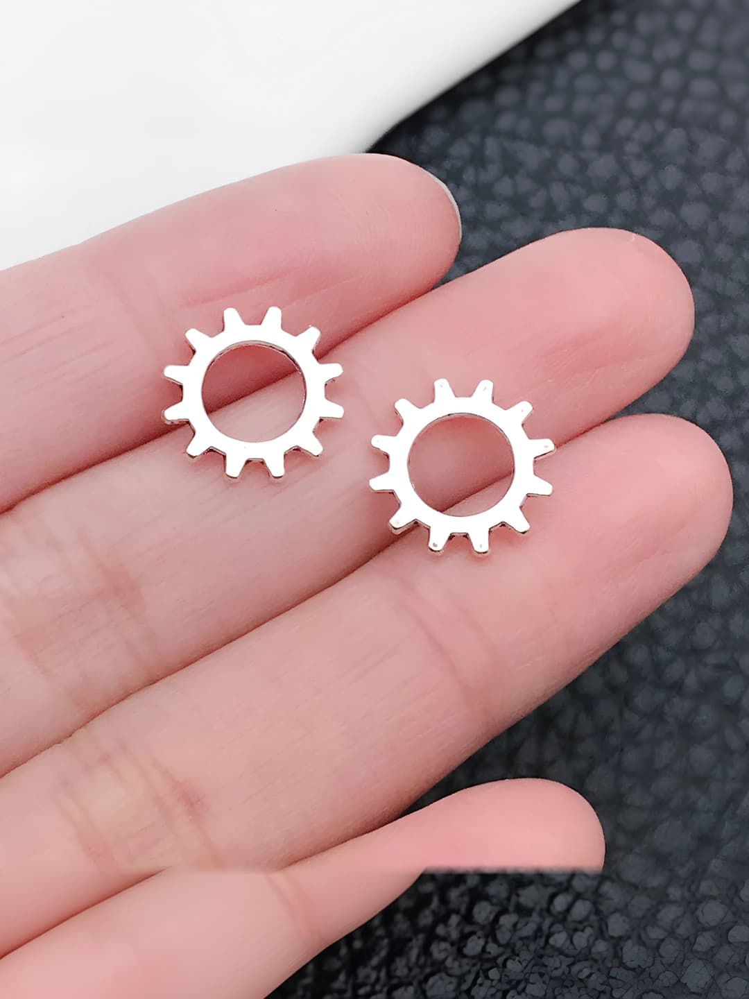 1 шт, античное серебро, малая шестерня, 12mm, 0.4g