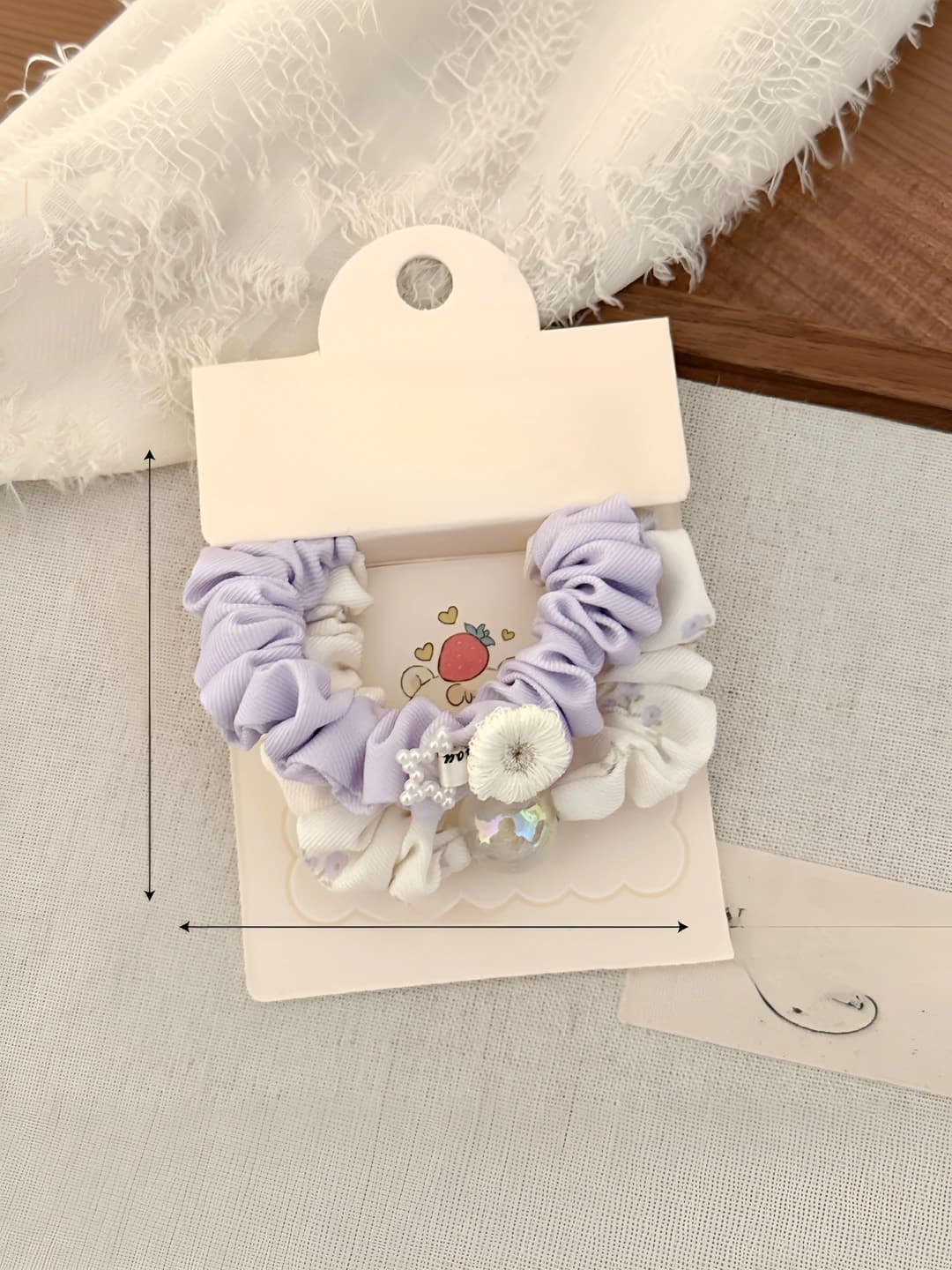 Binafsha shar, kichik gul, 2 dona, diam. 6.5cm