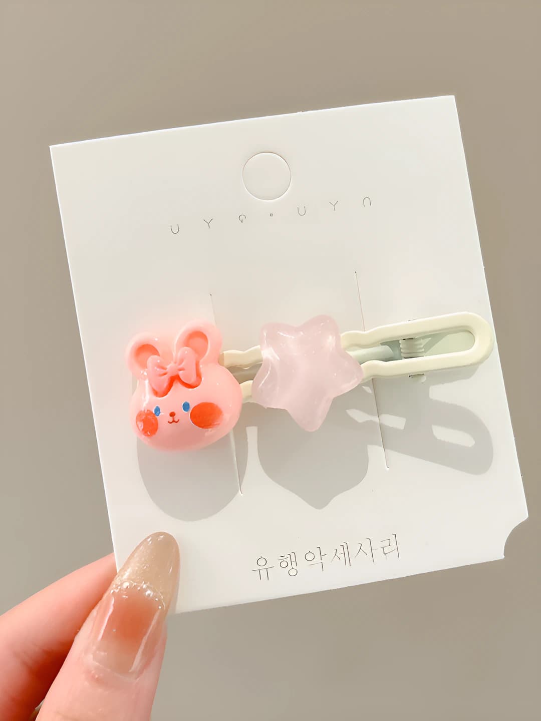 Pink rabbit, 6 cm