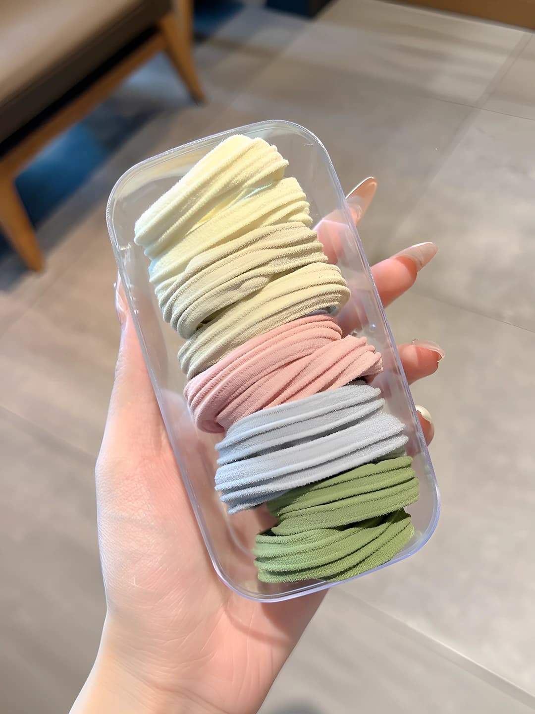 Pastel rangli yo'l-yo'l, 10 dona, 4.5 cm