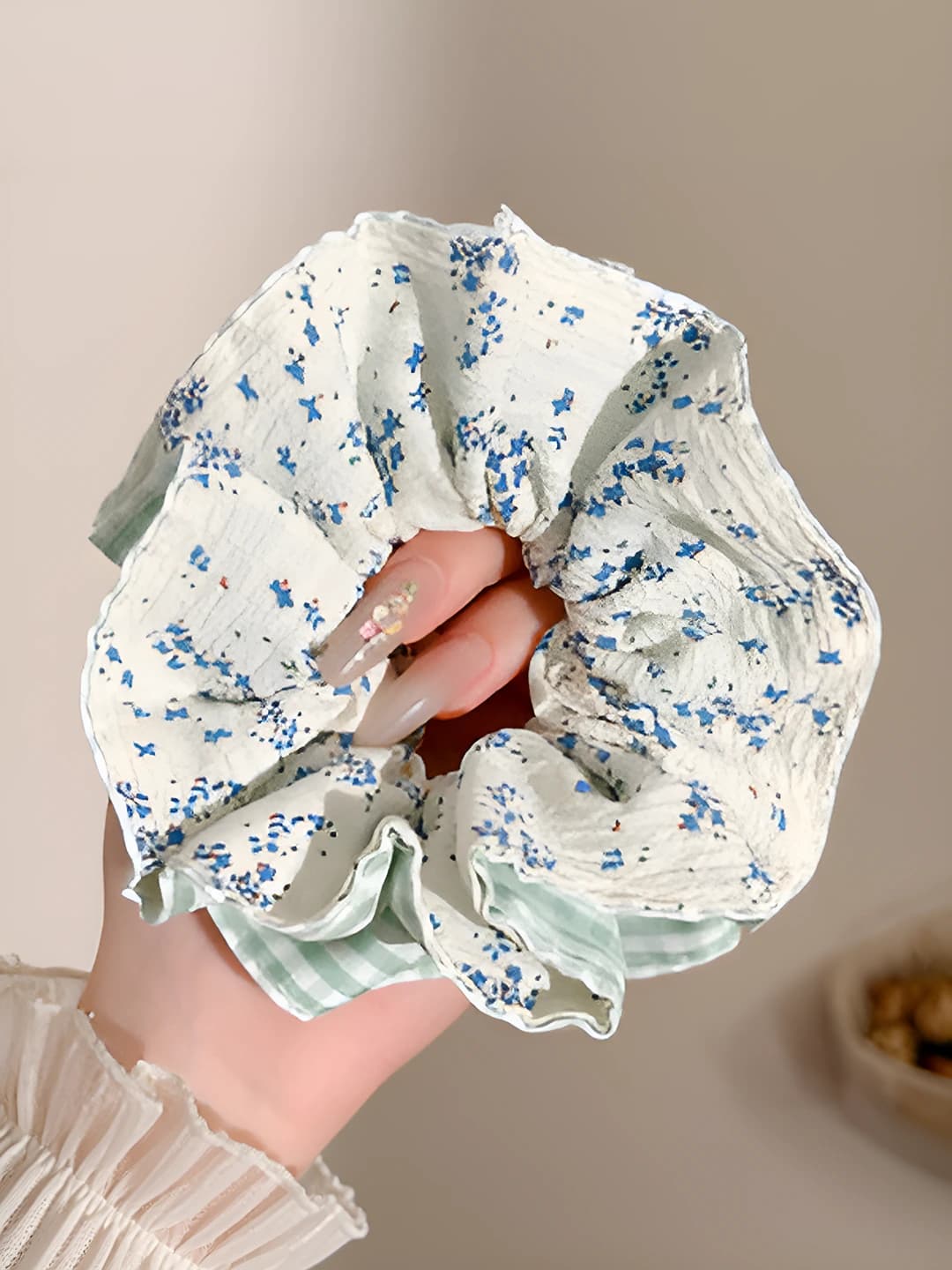 5# Green floral, 13 cm