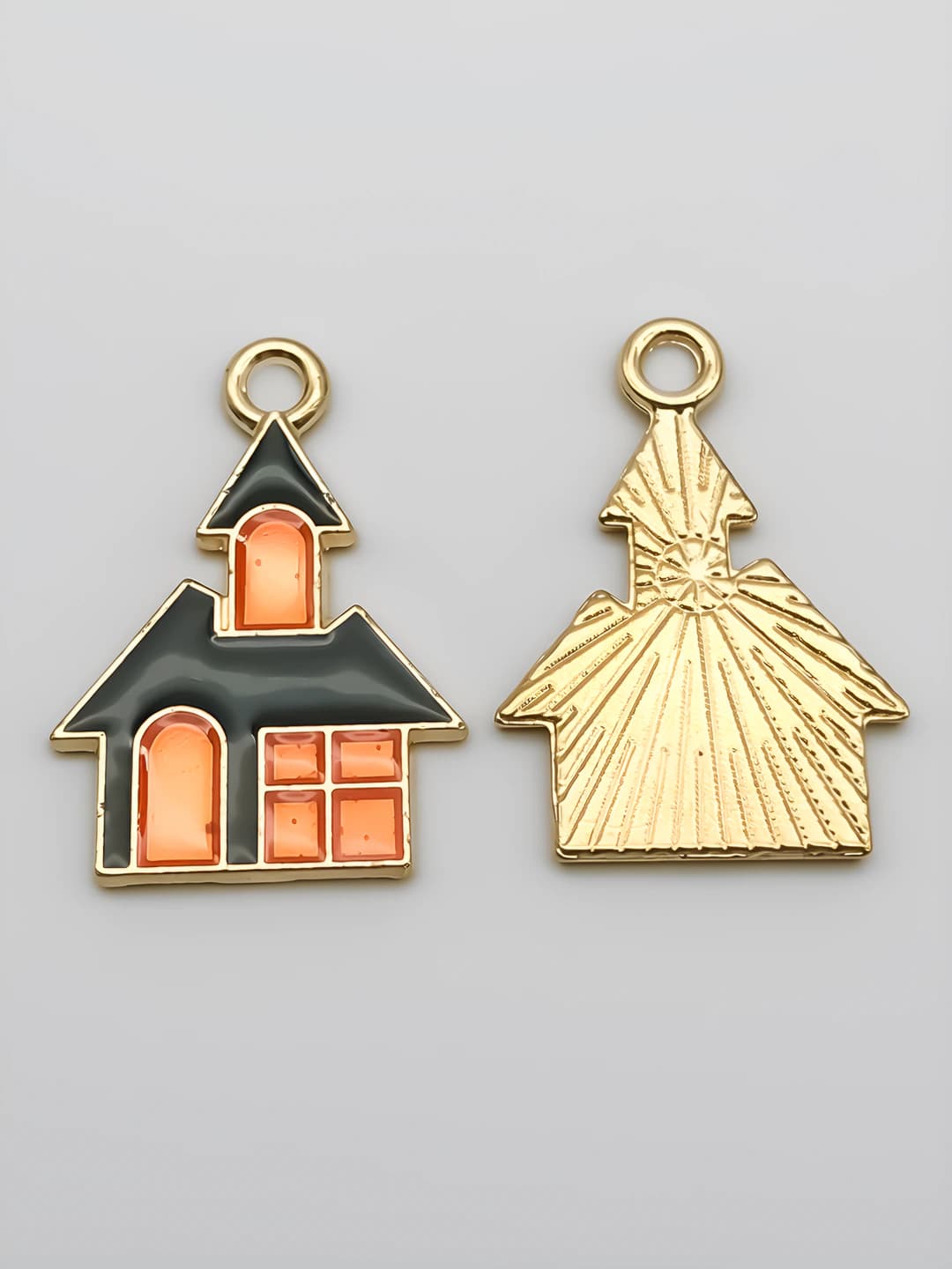 1 dona qora-to'q sariq Xelloyd 15x21mm