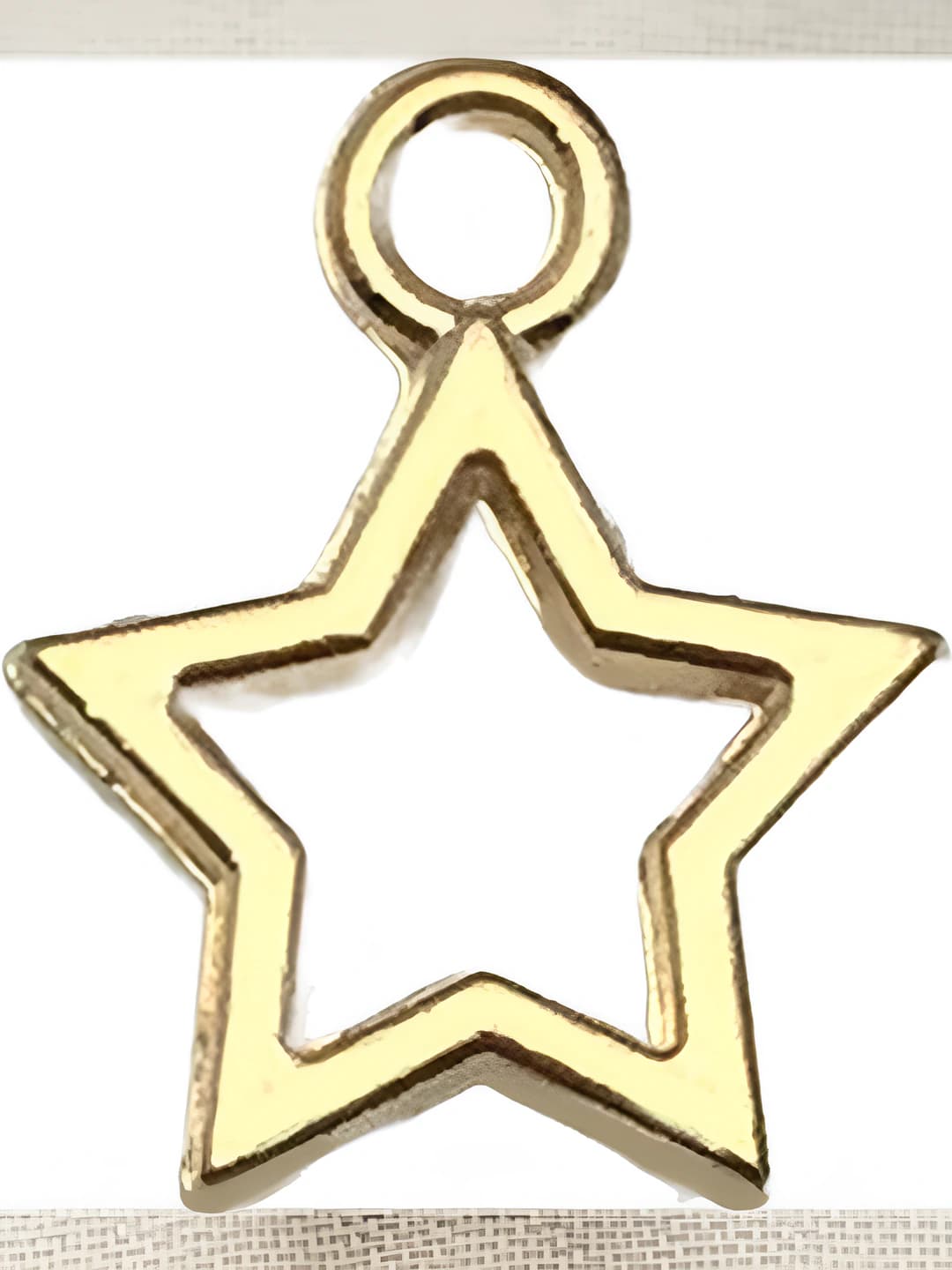 1 pc cut-out pentagon 12x14mm-0.57g-20869