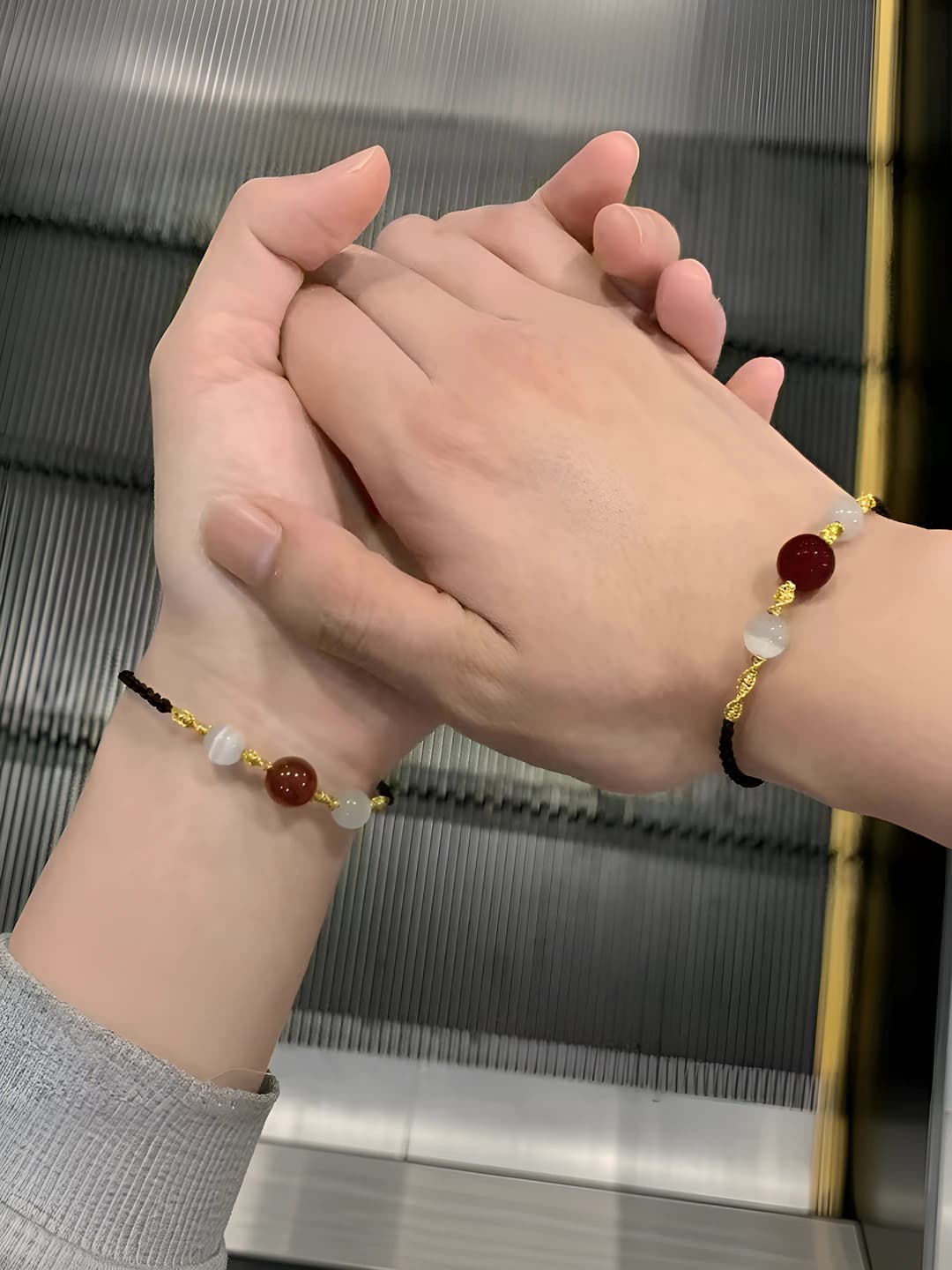 Women's beaded bracelet: DIY braided cord, ethnic style, unique design, light luxury, simple, for couples
