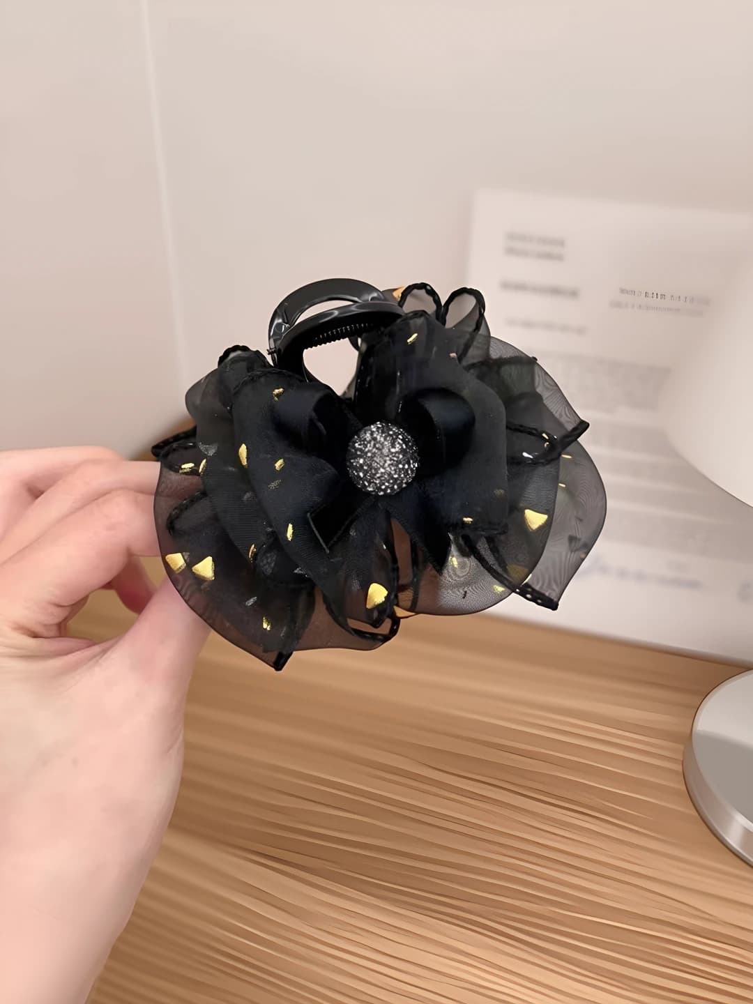 8cm сетка зажим, чёрный