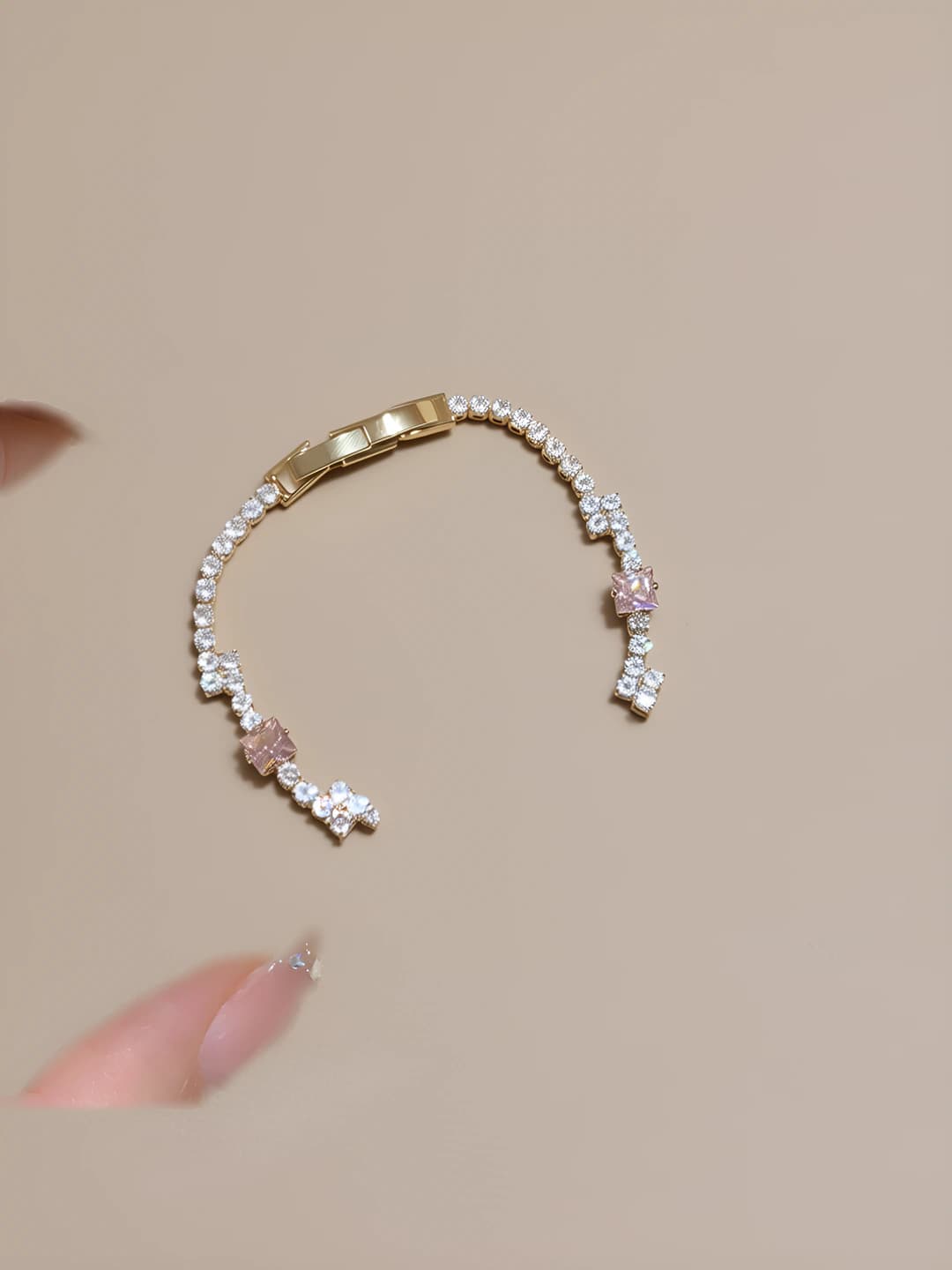 2# Bracelet - Gold - Pink