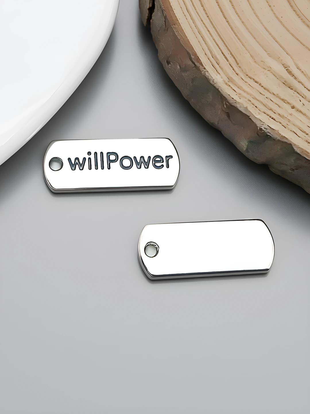 1 pc 'willpower' letter 8x20mm-1.6g-10825