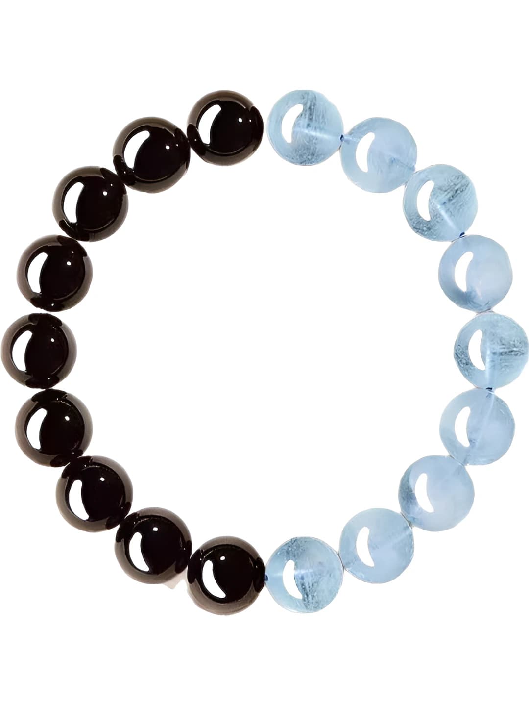 Yarim obsidian yarim aquamarine chelpon