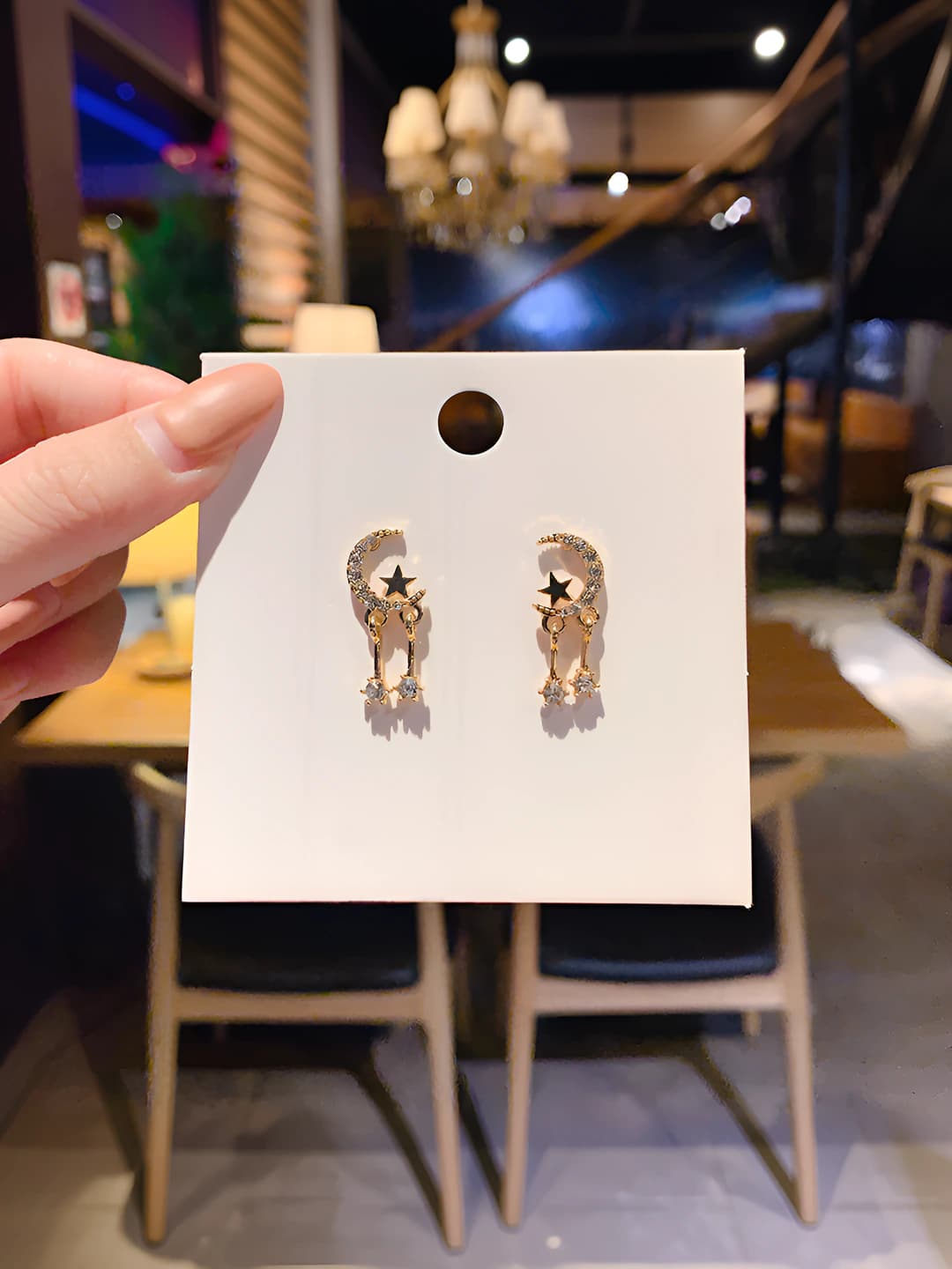 Moon earrings