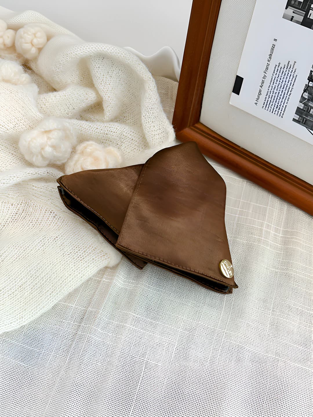 Mocha brown hair clip