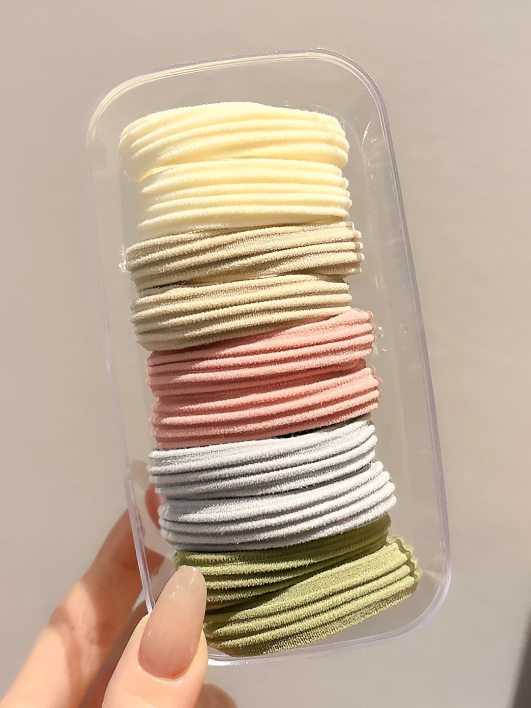 3# Macaron horizontal stripes 10 pcs 4.5 cm