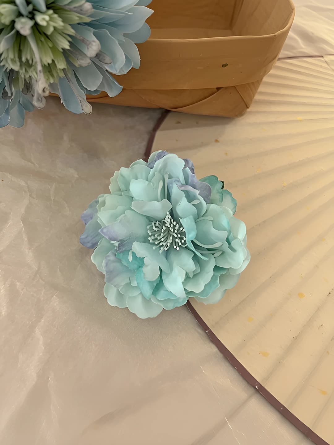2# Blue-purple ombré camellia ~7 cm