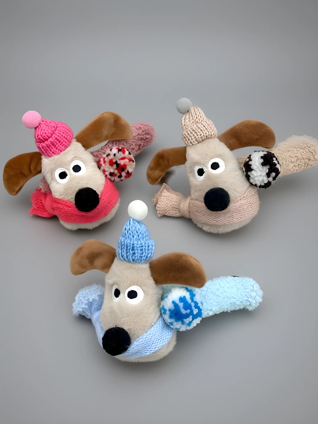 Women's plush dog hair clip in Korean style for autumn-winter 2026